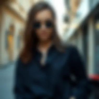 Chic Outfit with Anthracite Shirt Fashionable outfit featuring an anthracite shirt