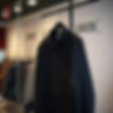 Stylish Anthracite Shirt Display Stylish anthracite shirt on a hanger