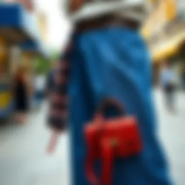 Accessories to Complement Blue Wide-Leg Trousers A selection of accessories to pair with blue wide-leg trousers