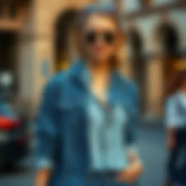 Chic Denim and Shirt Style Stylish denim and shirt combination for a chic look