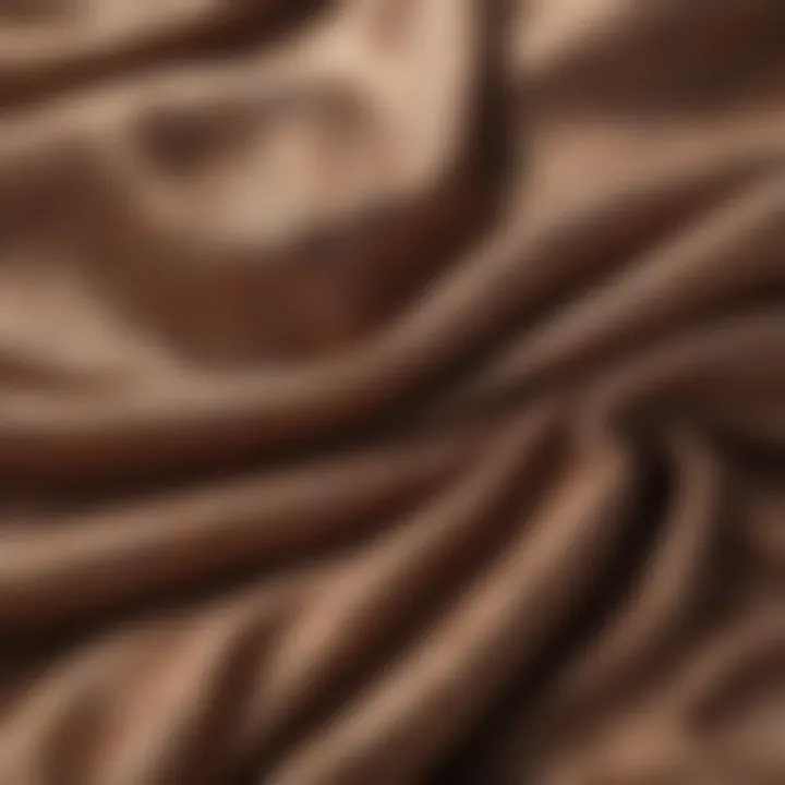 Close-up of fabric textures showcasing quality