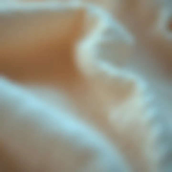 Close-up of linen fabric texture
