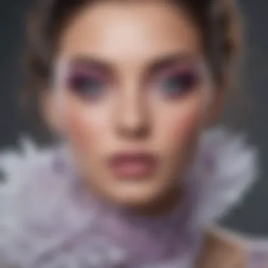 Makeup inspiration for a lila-themed event