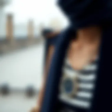 Accessories to Enhance Your Navy Look Close-up of navy accessories that elevate the outfit