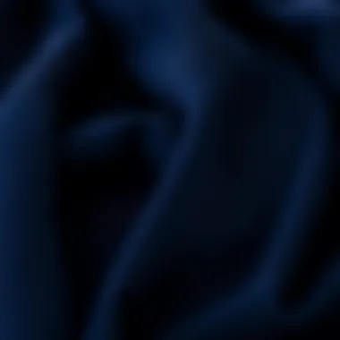Exploring the Versatility of Navy Fabrics Collection of navy fabrics showcasing versatility