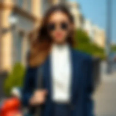 Styling Navy for Formal Events Navy outfit styled for a formal occasion