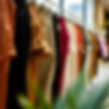 Variety of Cotton Pant Styles Different styles of cotton pants showcased on a clothing rack