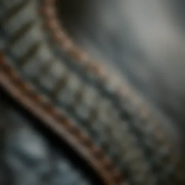Close-up of Leather Texture Detailed view of the leather texture and stitching