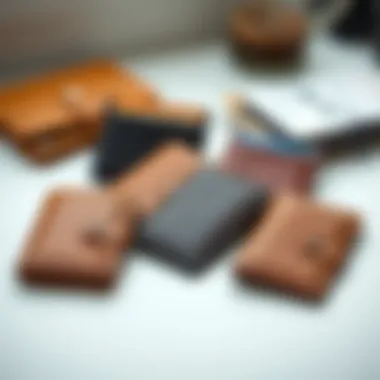 Exploring Diversity in Leather Designs Variety of leather cardholders in different colors and styles