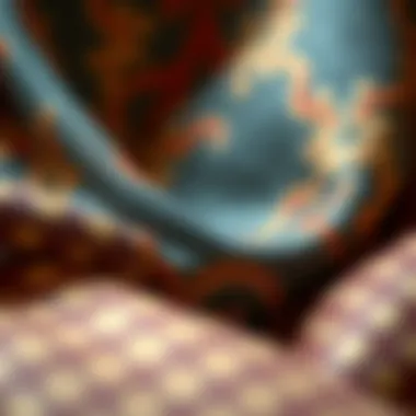 Close-up of luxurious fabric texture